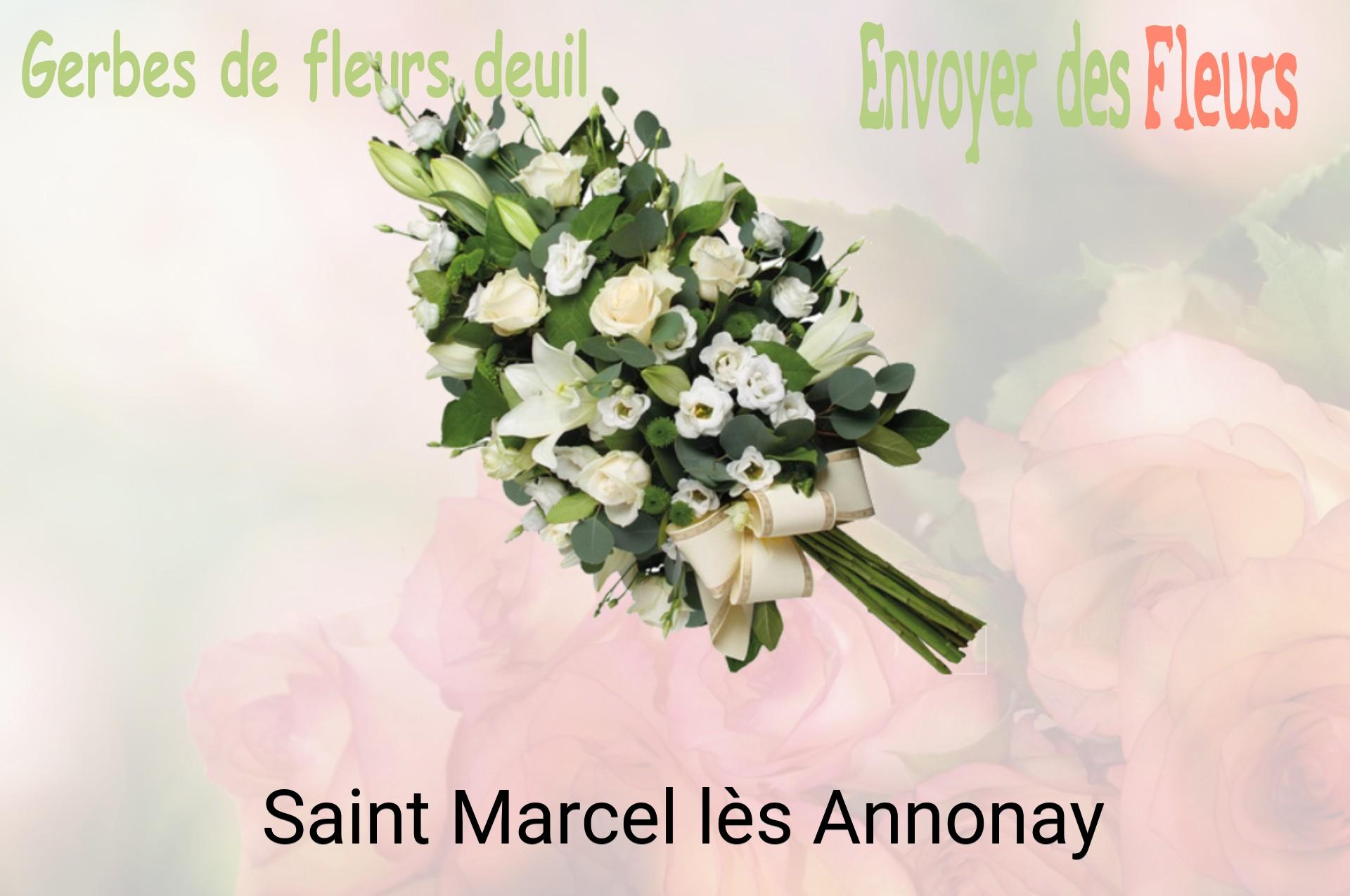 Gerbe de fleurs de deuil livrée à Saint-Marcel-lès-Annonay